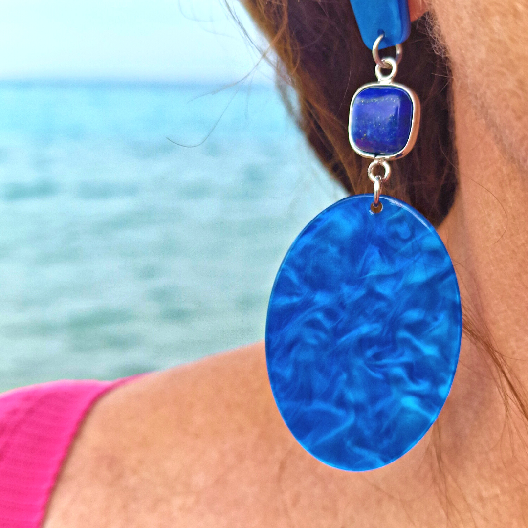 Ocean blue earrings
