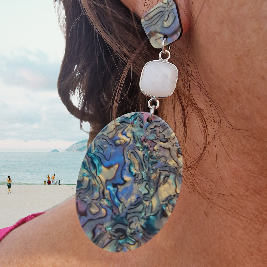 Multi-coloured earrings