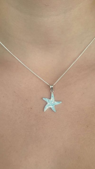Sterling silver starfish