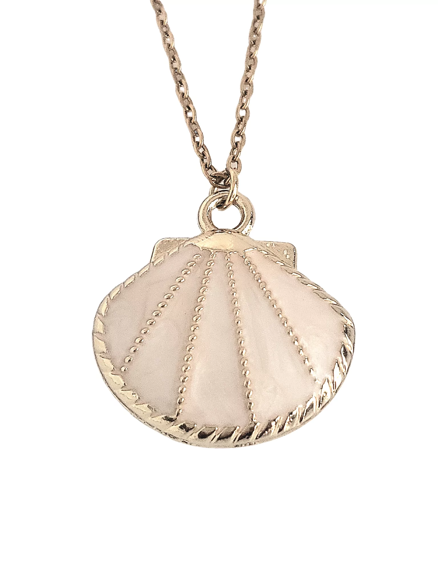 Necklace with enamal shell
