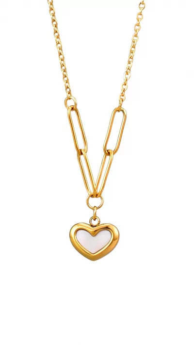 Necklace 100% waterproof, plated 18krt gold.