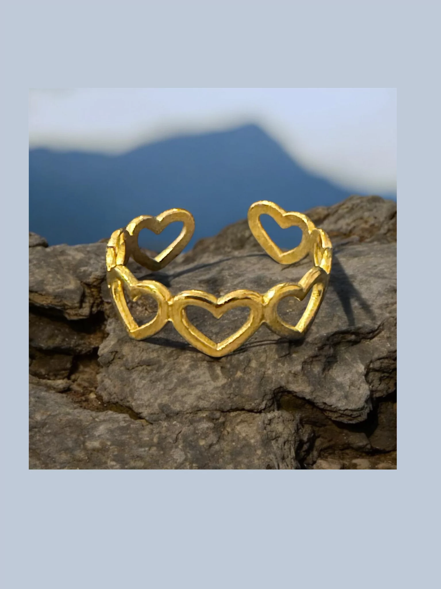 RIng waterproof so wear it whenever you want. The ring is adjustable.Premium stainless steel with 18krt gold layer. Non-tarnish.