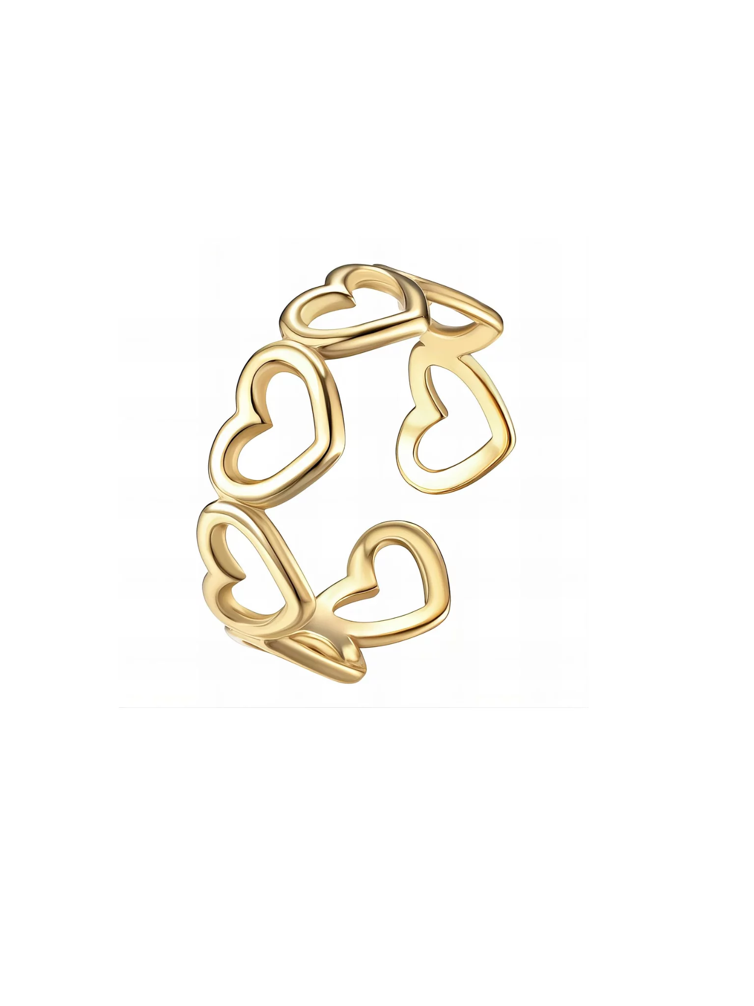 RIng waterproof so wear it whenever you want. The ring is adjustable.Premium stainless steel with 18krt gold layer. Non-tarnish.