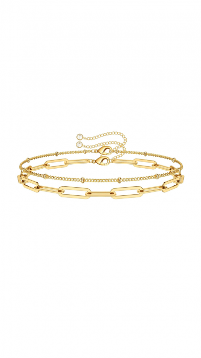 bracelet waterproof. Premium stainless steel with 18krt gold layer. Non-tarnish.