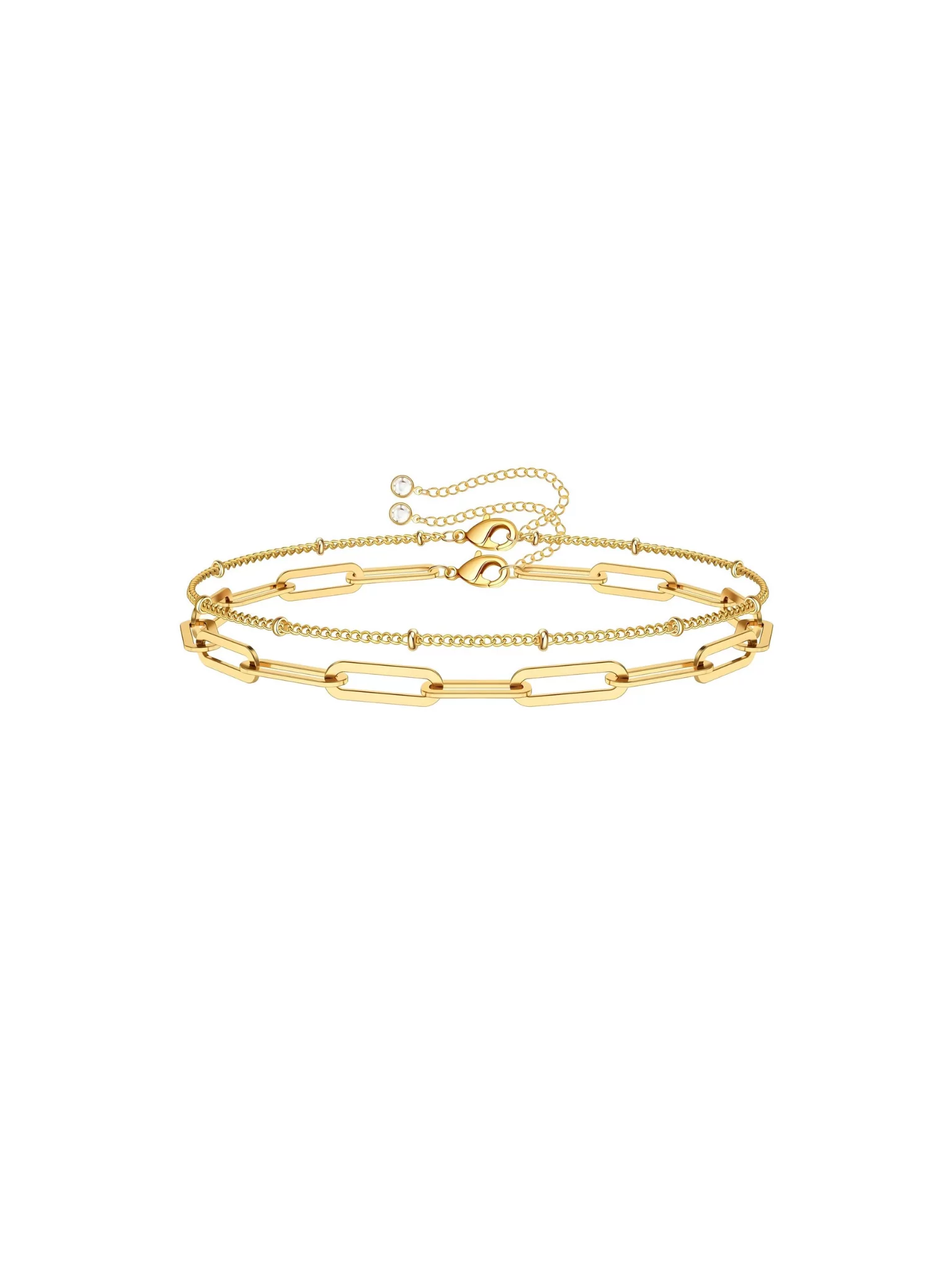 bracelet waterproof. Premium stainless steel with 18krt gold layer. Non-tarnish.