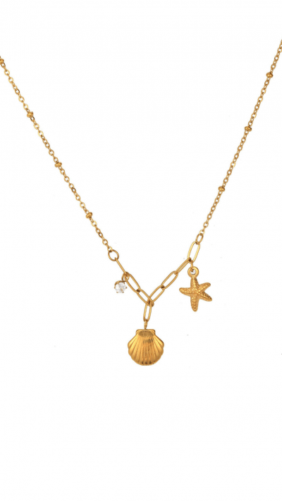 Necklace 100% waterproof, non-tarnish jewellery. Wear it always. Premium stainless steel with 18krt gold layer.